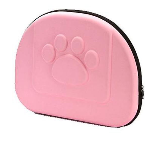 Bärbar hopfällbar husdjursväska för utomhusbruk pink L 42*35*26cm