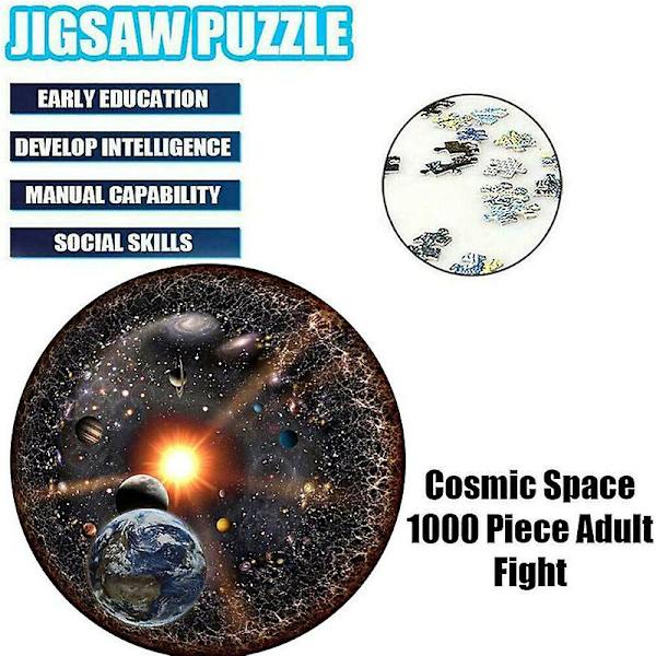 1000 Bitar Runt Pussel Universum Solsystem Planet Barn Vuxen Spel Leksak Mercury
