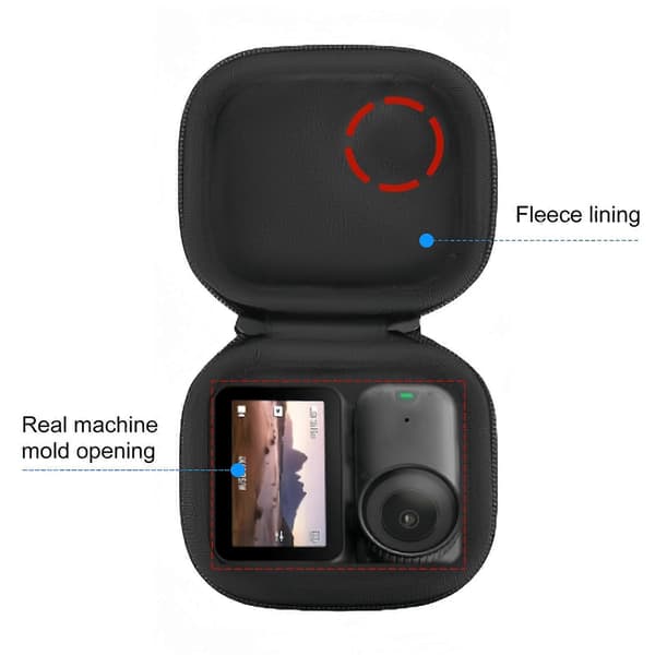 Til DJI Osmo Nano PULUZ Mini Bærbar EVA Hård Opbevaringstaske (Sort) Black