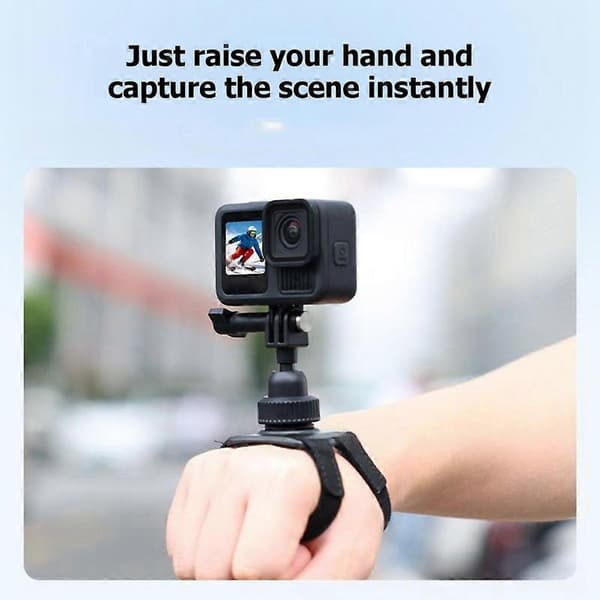 360° Roterende Håndledsrem Håndmontering til GoPro 2-i-1 Håndledsrem Kamerabånd til Insta360 Black