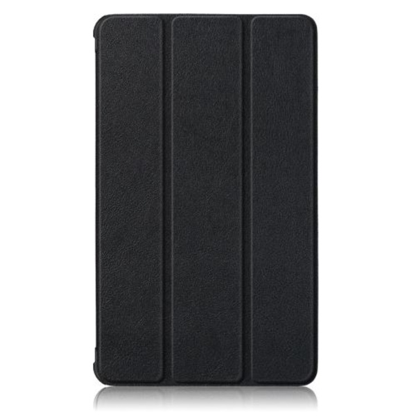 Musta PU-kotelo kolmiosaisella jalustalla Lenovo Tab M7 TB-7305 -laitteellesi