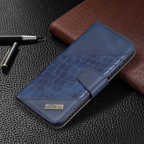 Fodral för Nokia G20/g10 Skal Premium PU Läder Korthållare Blå