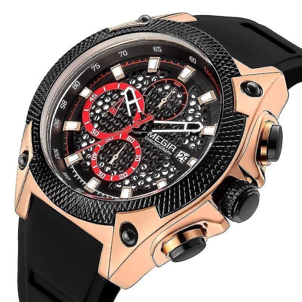MEGIR 2127 Mode Watch Multifunktionskronograf Sport Quartz Watch