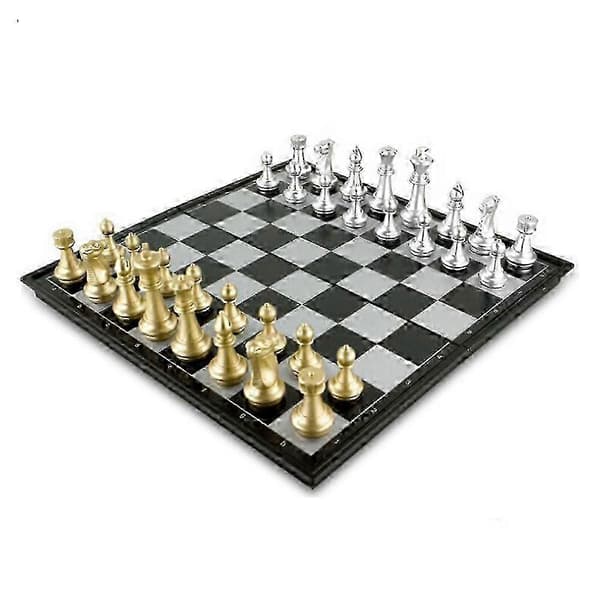 [LCS]25252cm Magnetisk sjakk bærbart internasjonalt sjakksett sammenleggbart