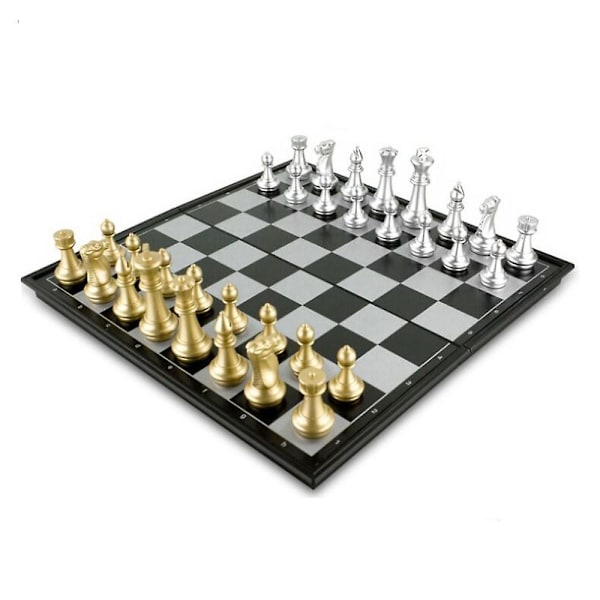 [LCS]25252cm Magnetiskt Schack Bärbart Internationellt Schackset Vikbart