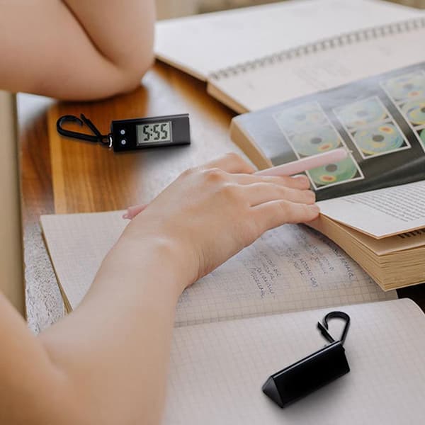 [LCS]Tyst ABS Digital Elektronisk Klocka Student Tentamen Studie Bibliotek P Black One-size