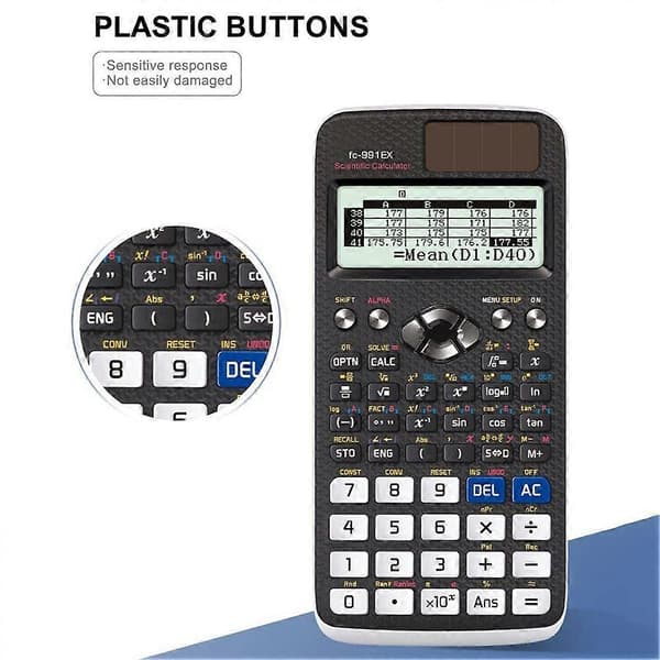 FX-991EX Vitenskapelig kalkulator 552 funksjoner Funksjonell kalkulator A Black