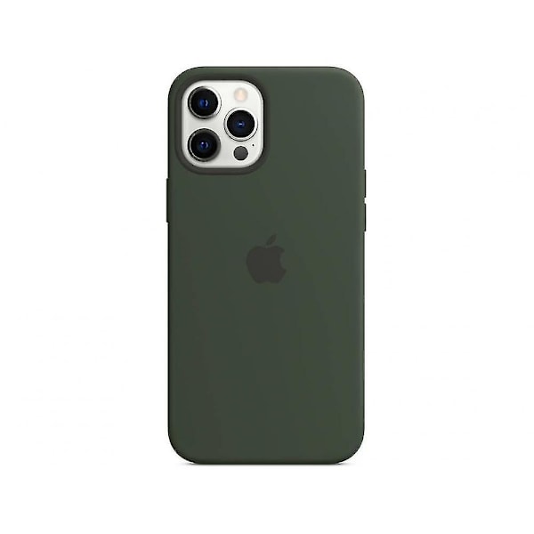 [LCS]Kompatibel med Iphone 12 Pro Max Silikonfodral Dark Green
