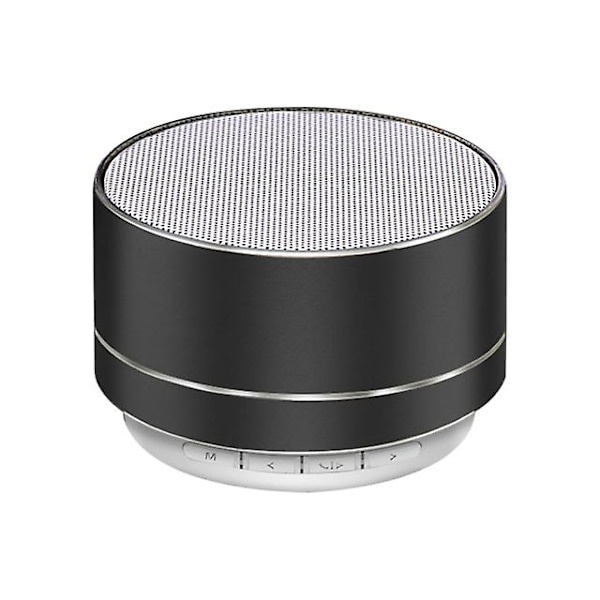 A10 Langaton Bluetooth-kaiutin Pieni Teräskanuuna Lukitse ja Lataa Suihkuta Matkapuhelin Kannettava Kortti Mini Kaiutin Hälytyslaite Black