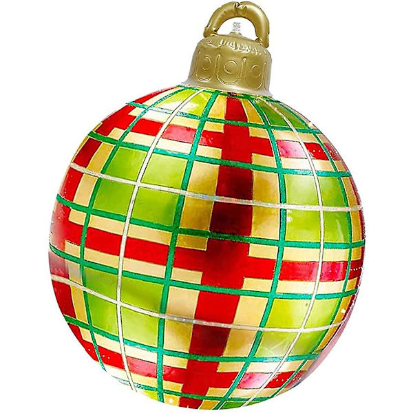 Stor Jul PVC Uppblåsbar Dekorerad Boll S1