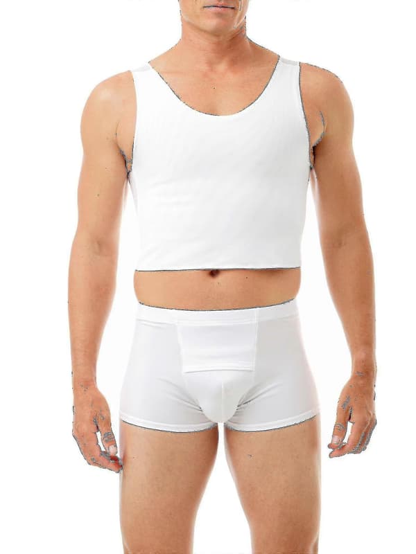 [LCS] Kompresjons-brystbinder topp White XS