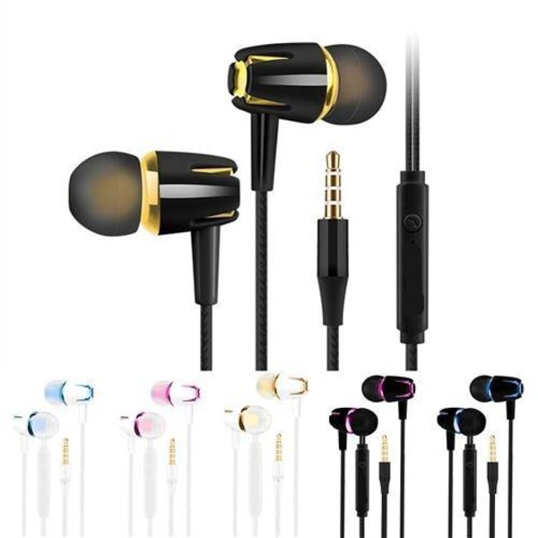 In-ear hörlurar med sladd 3,5 mm bas