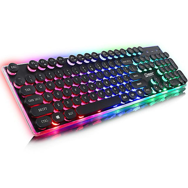 Tangentbord, gaming led bakgrundsbelyst tangentbord black