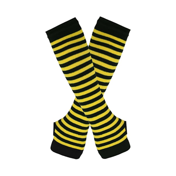 1/2/3/5 Polvikorkeat sukat paksuille reisille, helpot pukea ja tekevät keltaisen ja mustan 2Set yellow and black