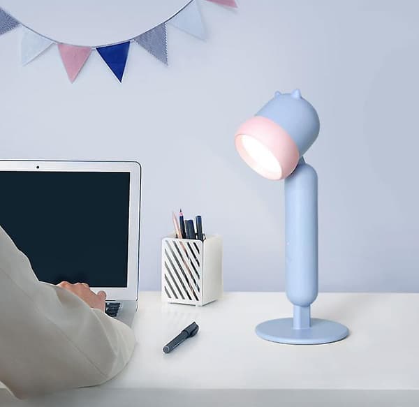 [LCS] Børns søde og sjove USB-opladningslampe til læsning blue