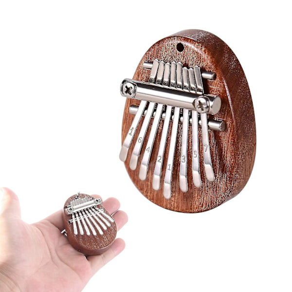 8-tangenters Kalimba Mini Tommelfingerklaver Fingerklaver Akryl Fingerkeyboard Instrument Egg
