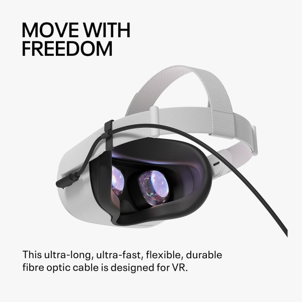 Oculus Link Virtual Reality Headsetkabel för Quest 2 och Quest 5 M (16 Ft) Pc Vr