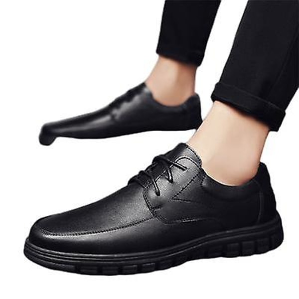 Små Lærsko Casual Trendy Sko Herresko 41
