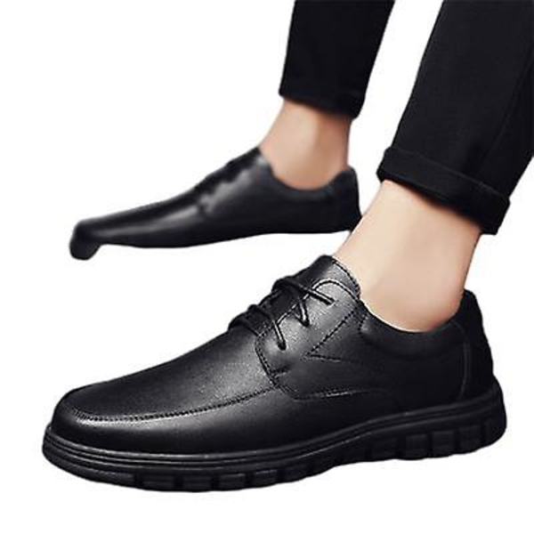Små Lærsko Casual Trendy Sko Herresko 44
