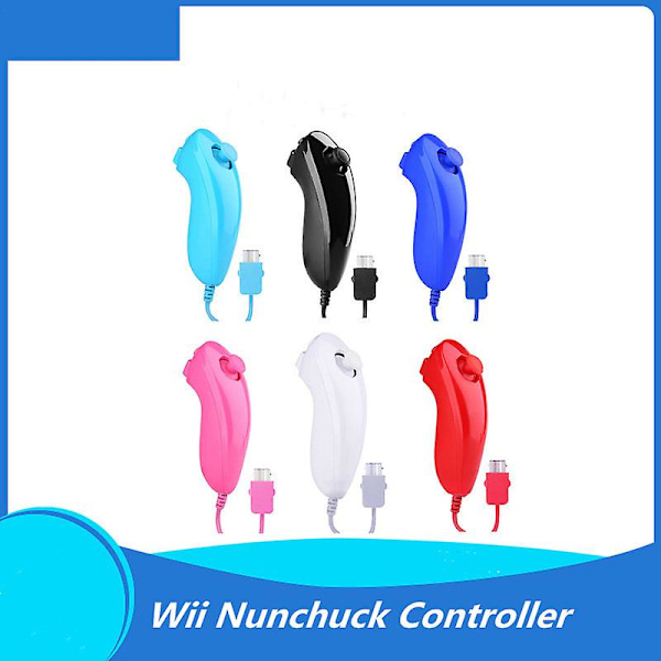 Wii Nunchuck Controller, Nunchuck Controllere Til Nintendo Wii Videospil Red