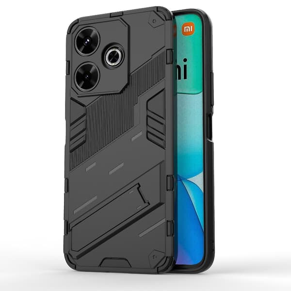 Punk PC + TPU-etui kompatibelt med Xiaomi Redmi 13 4G Black