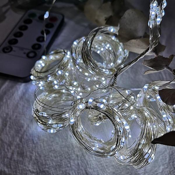1mx3m USB Festoon Lys String Juledekoration Eventyr Garland Gardin Kompatibel med Hjem Ferie Dekorativ Nytårs Lampe Cold White