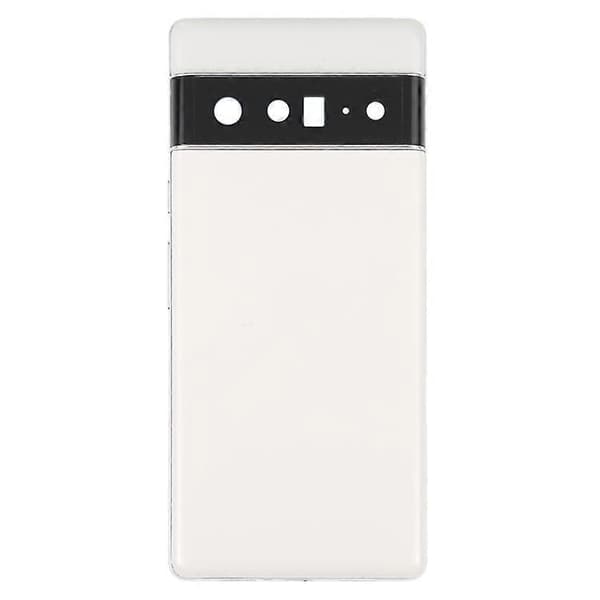 [LCS]Til Google Pixel 6 Pro 5G OEM Bagbatteridæksel+Midterpladerammeudskiftning-Hvid Multicolor White