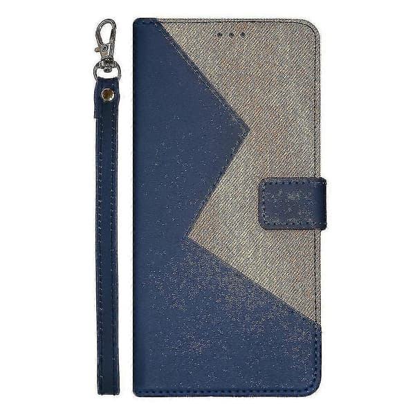 Kompatibelt etui for Fairphone 5 med holder PU-telefondeksel Blue