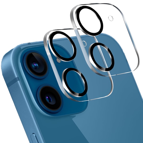 iPhone 12 Linsebeskytter Hærdet Glas - 2-pak