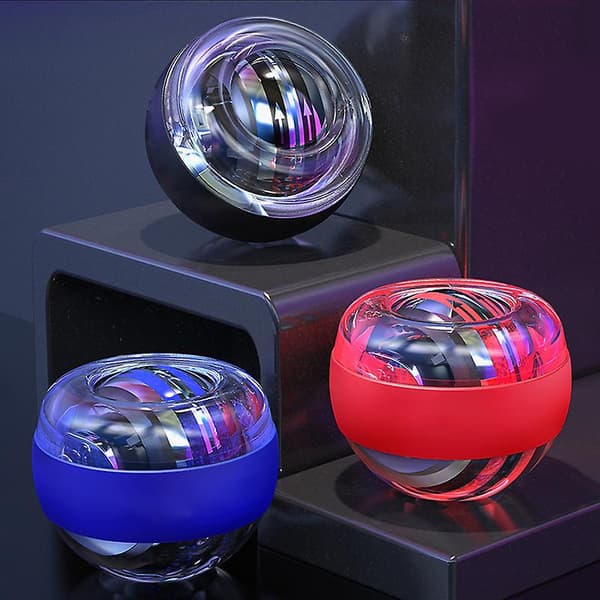 [LCS]LED Selvstartende Powerball Håndleds Power Håndbold Muskelafslappende Træner Blue
