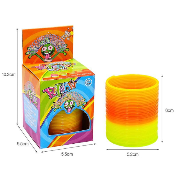 Magic Bounce Leksaker Brädspel Barn Antistress Magisk Ring Fjäder Regnbåge Brädspel