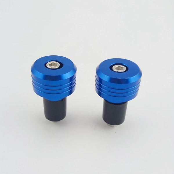 Motorcykel-styrändar, 7/8'' Styre Slider Caps Viktpluggar Cnc Aluminium (blå) blue