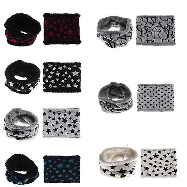 Höst vinter barn scarf fem stjärnor tryck baby scarf pojkar en 1 red stars