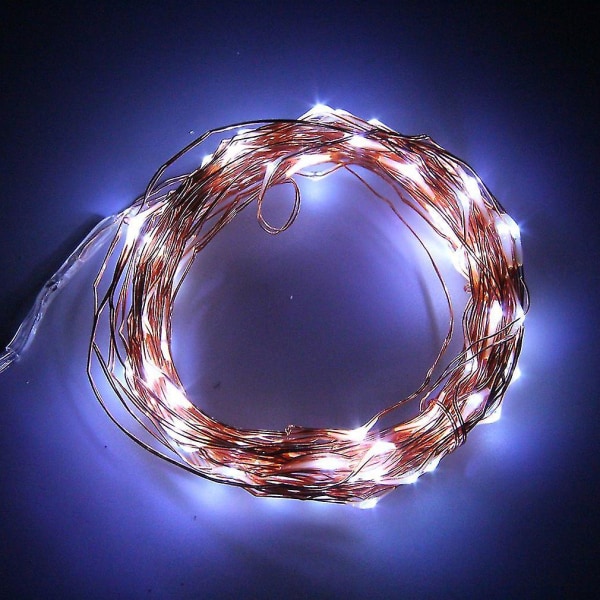 10m 100led koppartråd julbröllopssnöre Fairy Light Lamp Batteridriven