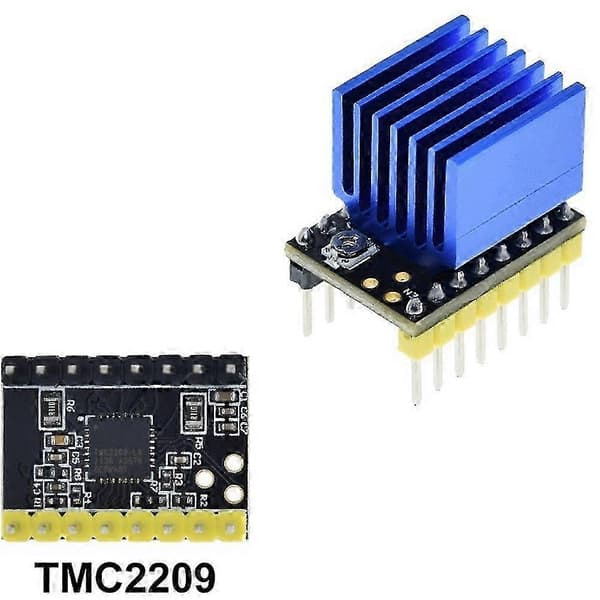 TMC2209 Modul med Køleplade Stepper Motor Driver 2A til 3D Printer Lydløs 256 Underinddeling
