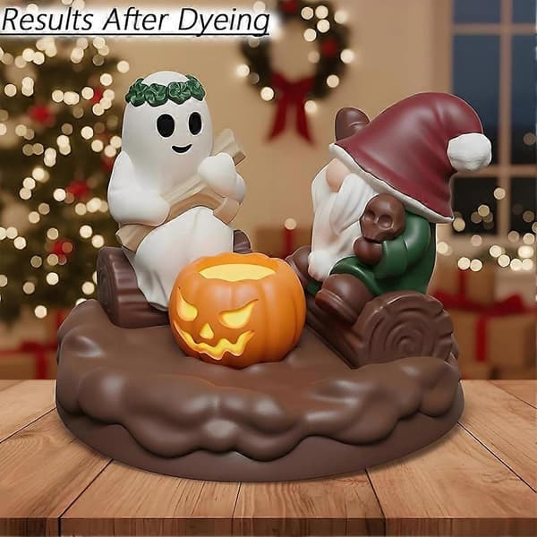 Halloween Stearinlysforme, Silikone Stearinlysforme til Festivalpynt, til Fest Hjem Middag Festlige Dage White