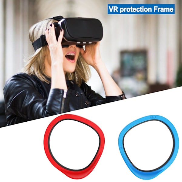 VR-linsskyddsring mot repor för Oculus Quest 2, skyddar glasögon från att repa linsen, kompatibel för Oculus Quest 1/2 Rift S Blue
