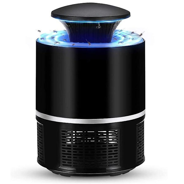 Sähköinen LED-hyttysten tappolamppu / USB-hyönteiskarkotinlamppu black