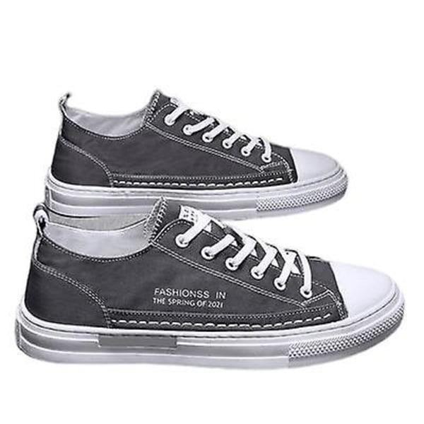 Nya Casual Sneakers Canvas skor för män gray 43