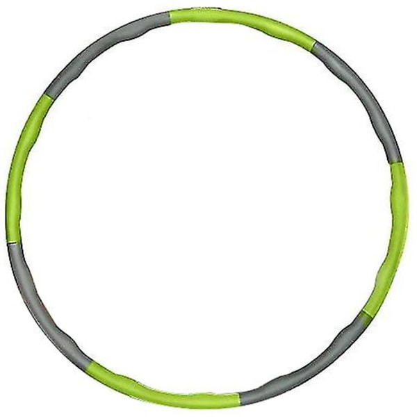 VIKTAD HOPFÄLLBAR HULA HOOP TRÄNING VADDERAD MOTION GYM TRÄNING HULA hoop yellow  and  grey