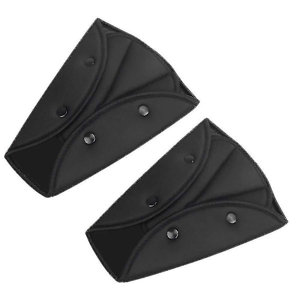 Setebeltejustering for barn, sikkerhetstrekantposisjonerer for bilbelte, 2 stk black