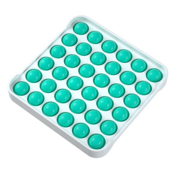 Fyrkantig Form Tryck Bubbla Enkel Dimpel Fidget Leksak Green