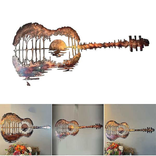 [LCS]Abstrakt gitarr metallgitarrist konst idealisk present kompatibel med gitarrälskare hängande prydnad heminredning