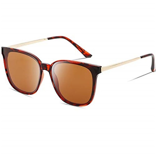 Vintage Runde Polariserede Retro Solbriller Amber