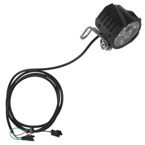 [LCS] E-sykkel LED-frontlykt 12v 24v 36v 48v 60v 72v Sykkelys med horn Vanntett frontlykt