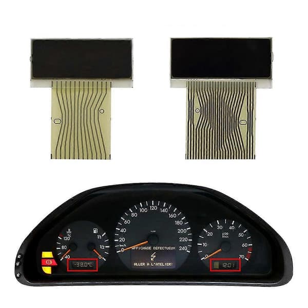 [LCS] Instrumentpanel LCD-skärm Instrumentklusterdisplay för C-klass W202 E-klass W208 Clk W210 170 Vänster