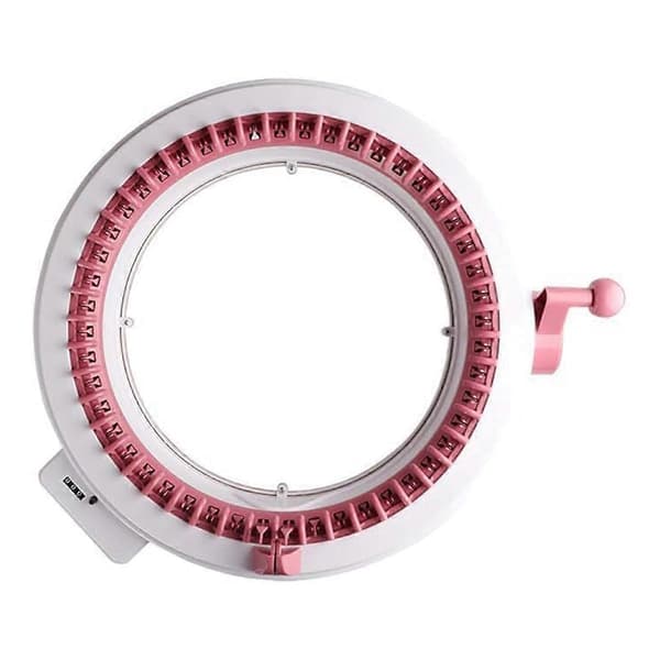 2 st toppringbyte för 48 nålars stickmaskinstillbehör rosa nålhylscirkel