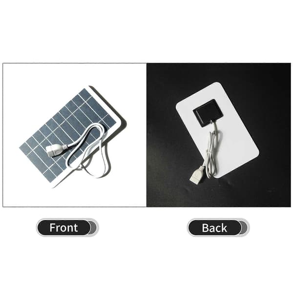 [LCS]5W 5V Lite solcellepanel med USB DIY monokrystallinsk silisium solcelle vanntett camping bærbart strøm solcellepanel for strømbank mobiltelefon 2W