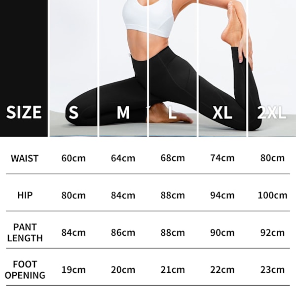 Fleecefodrade Varma Leggings för Kvinnor, Mjuka Elastiska Vinterleggings för Gym, Hög Midja, Magkontroll, Yogabyxor med Fickor, Storlek S S