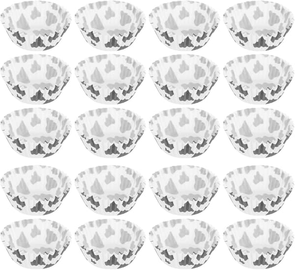[LCS] 200 stk. ko-dyr papir cupcakeforme cupcakeforme ko-dyr cupcake papir bageforme kompatible med bryllup, bondegård, fødselsdagstema